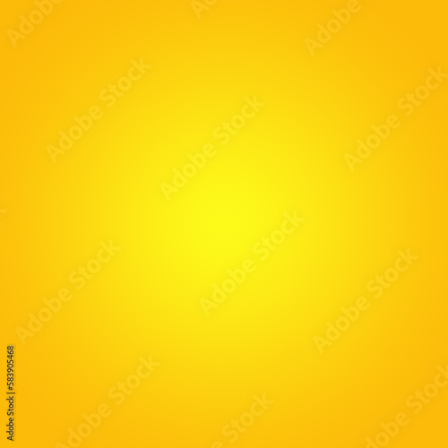 Abstract solid of shining yellow gradient studio wall room background.