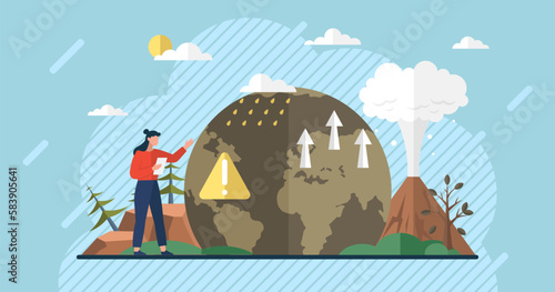 Climate change and global warming concept. Save the planet. World environment day. Earth day. Sustainable lifestyle and climate change problem. Global warming. Drought effect. Biodiversity