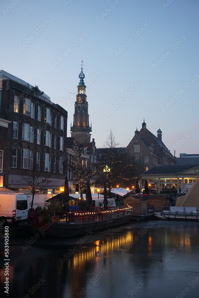 Christmas market in Leiden