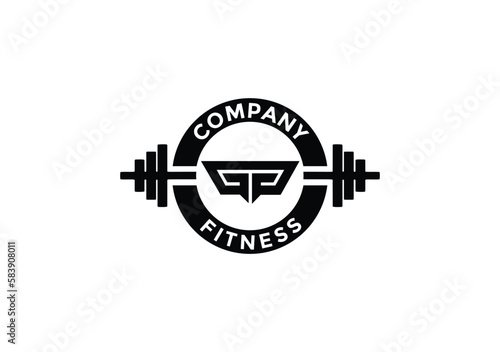 DD Barbell Vector Logo Design