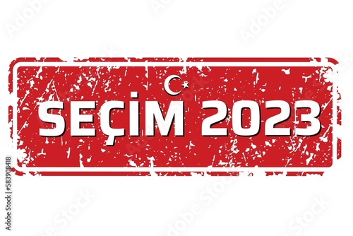 Turkey election 2023. Isolated image. photo