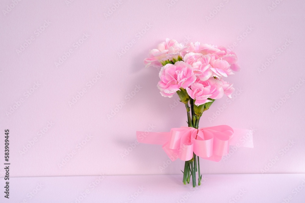 ピンク色の花束