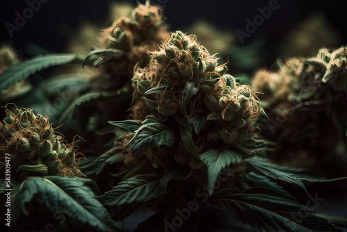 Weed Buds and Plants Very Close Shot | Cannabis Macro | Cannabis Leaf