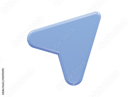 Share icon 3d rendering vector illustration element 