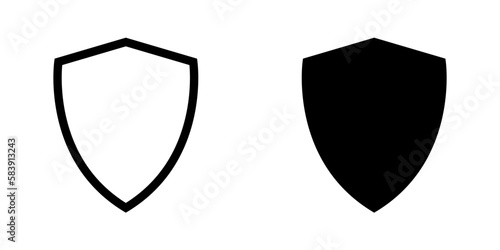 Illustration Vector graphic of shield icon template