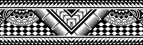 Abstract Polynesian ethnic pattern