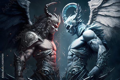 An epic battle of alter egos. Generative AI