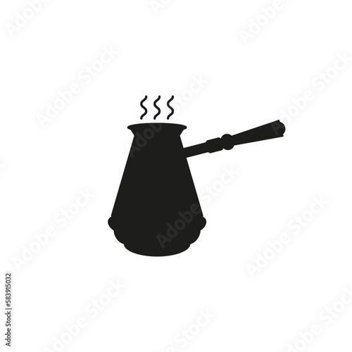 The Turks icon for coffee. Simple flat vector illustration on a white background