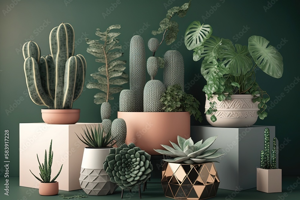 Styling minimalist spaces with leafy statement plants like monstera or fiddle leaf fig