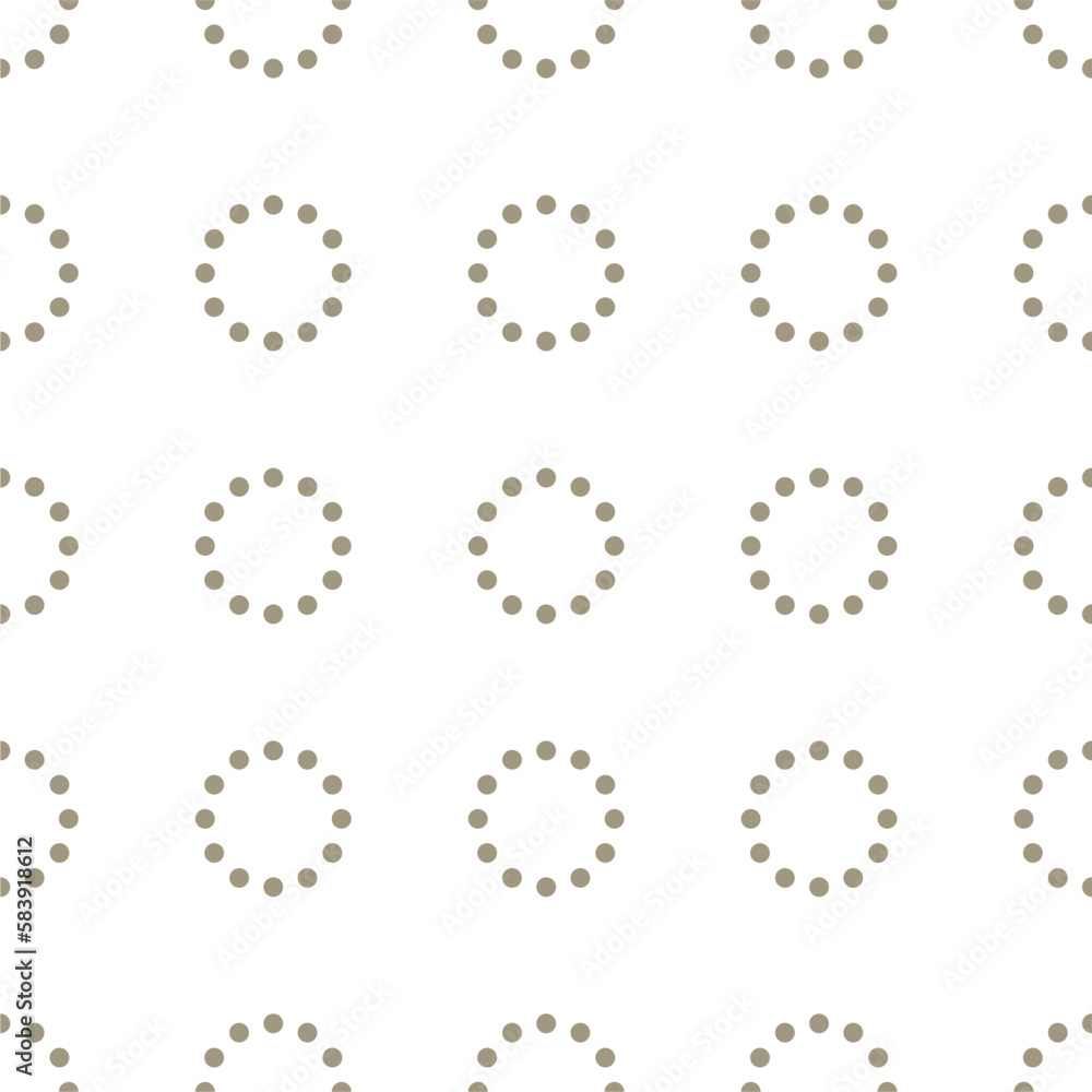 Vector seamless pattern with geometric circle Vector seamless pattern with geometric circle