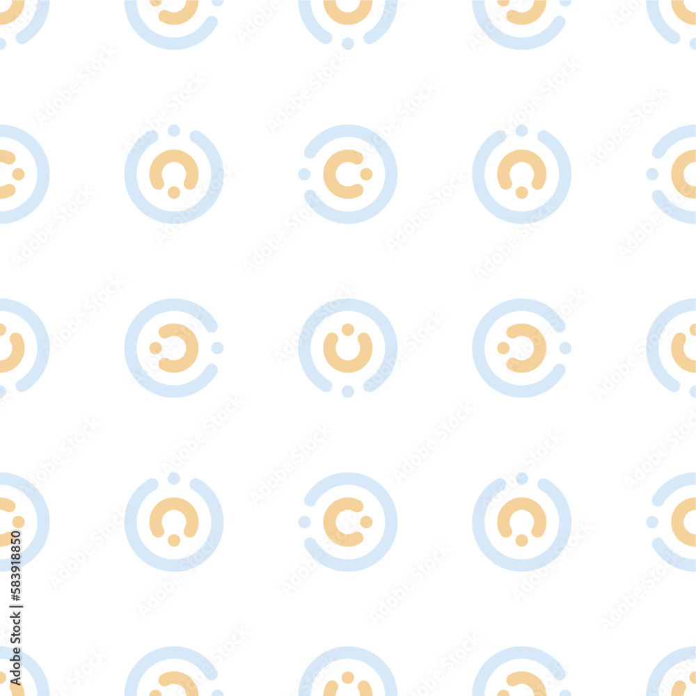 Vector seamless pattern with geometric circle Vector seamless pattern with geometric circle