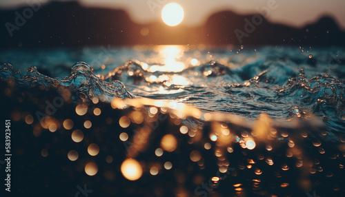 Glistening Oceanic Sunbeams - Generative Ai