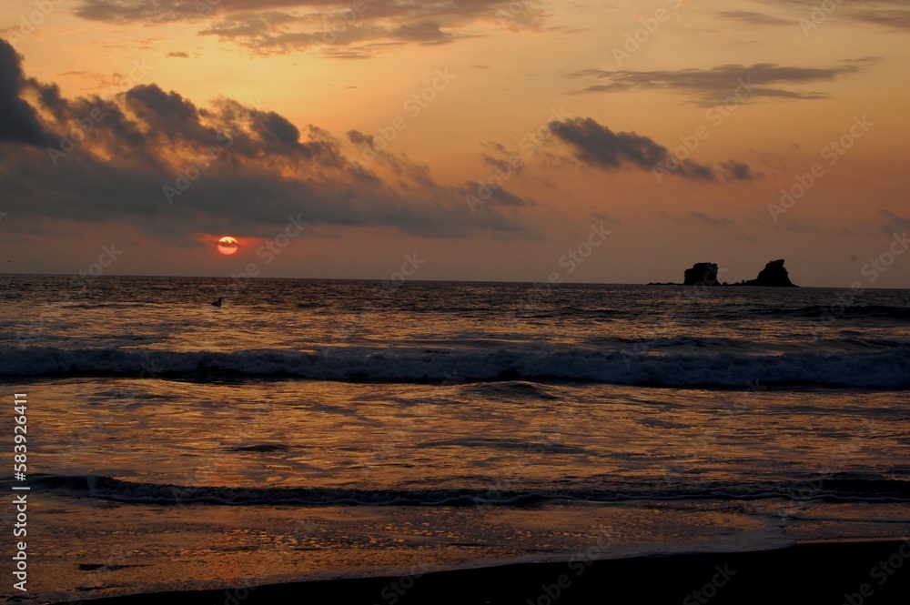 sunset on the beach sunset on the beach
