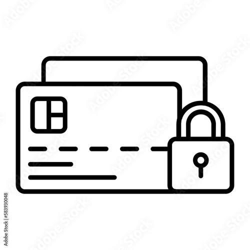 Secure Payment Outline Icon