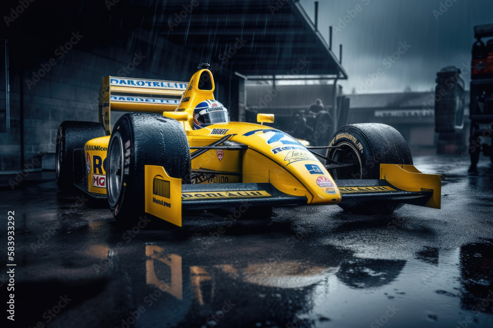 Formula 1 Car, Racing F1 Cars, Pitstop.