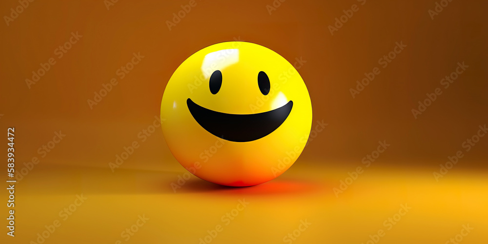 Fototapeta premium Happy and laughing emoticon