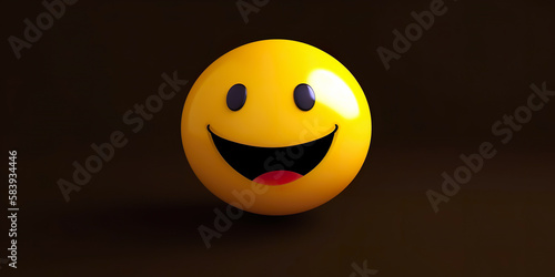 Happy and laughing emoticon