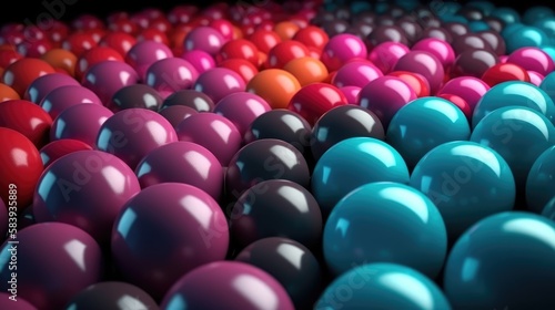 Balls abstract texture background, made with generative ai