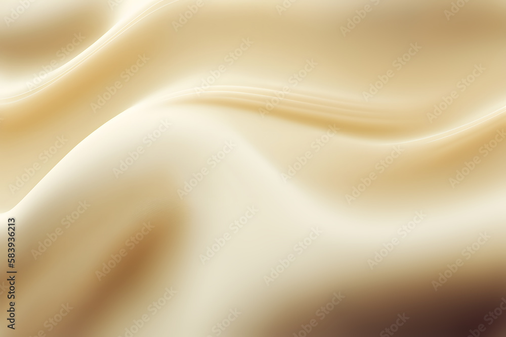 Obraz premium Close up of white creme frappe or whipped cream texture background. Close up of a cream swirl on white background with copy space. Generative AI technology.