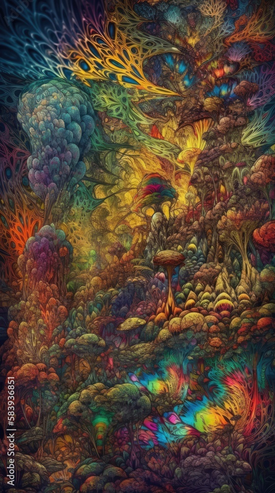 Spirits in the woods, made with generated ai Spirits in the woods, made with generated ai