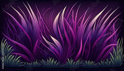 purple grass texture background. Made with Generative Ai