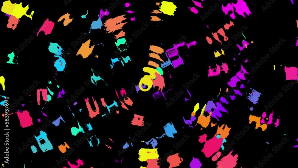Abstract Retro Art Background Loop Abstract Retro Art Background Loop