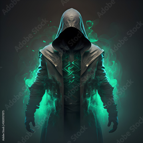special suit of an assassin -AI Generative  photo