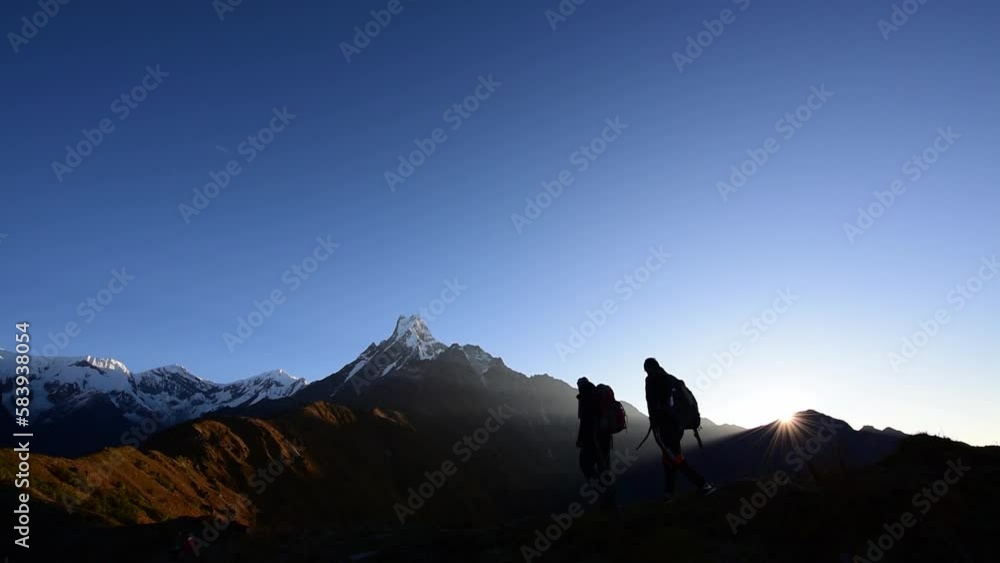 silhouette of a person in the mountains silhouette of a person in the mountains