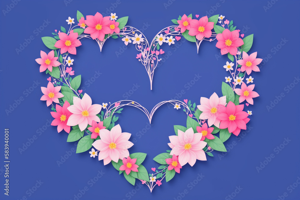 floral romantic postcard floral romantic postcard