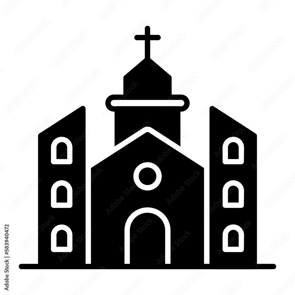 Church Glyph Icon