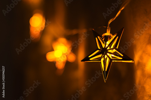 Golden Star ramadan decoration