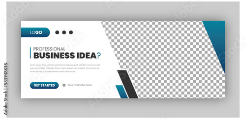 Digital marketing facebook cover web banner template
