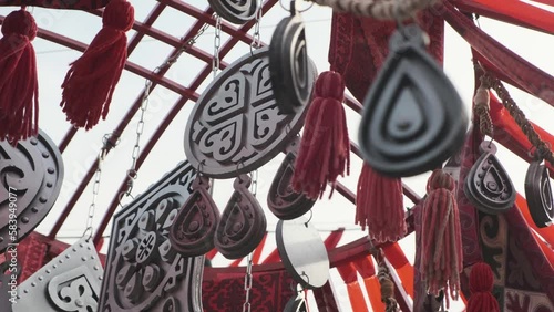 Wallpaper Mural Decoration elements of asian holiday Nauryz are swaying in the wind Torontodigital.ca