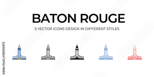 Baton Rouge icon. Suitable for Web Page, Mobile App, UI, UX and GUI design.