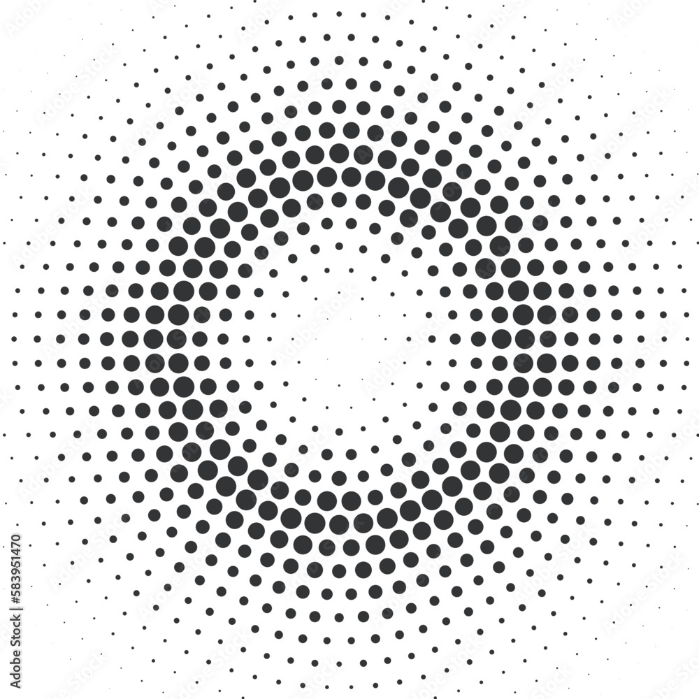 Abstract circle dotted background vector illustration