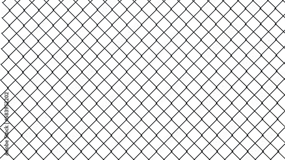 Fototapeta premium photo realistic fence as procedural 3d modeling transparent png file version.