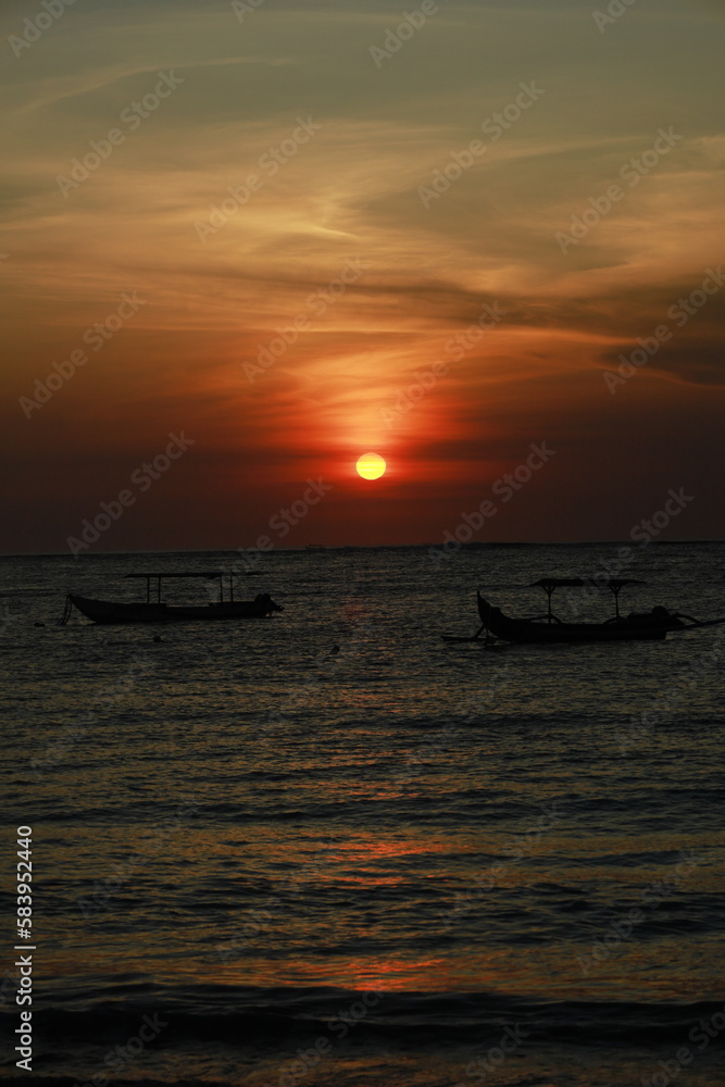 sunset on the beach sunset on the beach