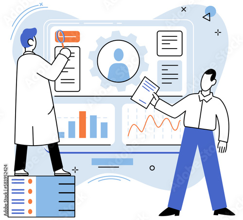 HR department, headhunter job, selection interview scenes set. Employer selects applicant candidates for work or study. Specialist engaged in selection, adaptation, dismissal, development of personnel