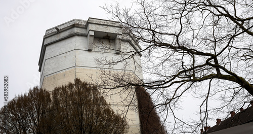 a german bunker from the second world war panorama photo