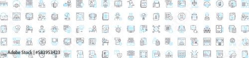 Mobile marketing vector line icons set. Mobile, Marketing, Advertising, Branding, SMS, Apps, Promotions illustration outline concept symbols and signs