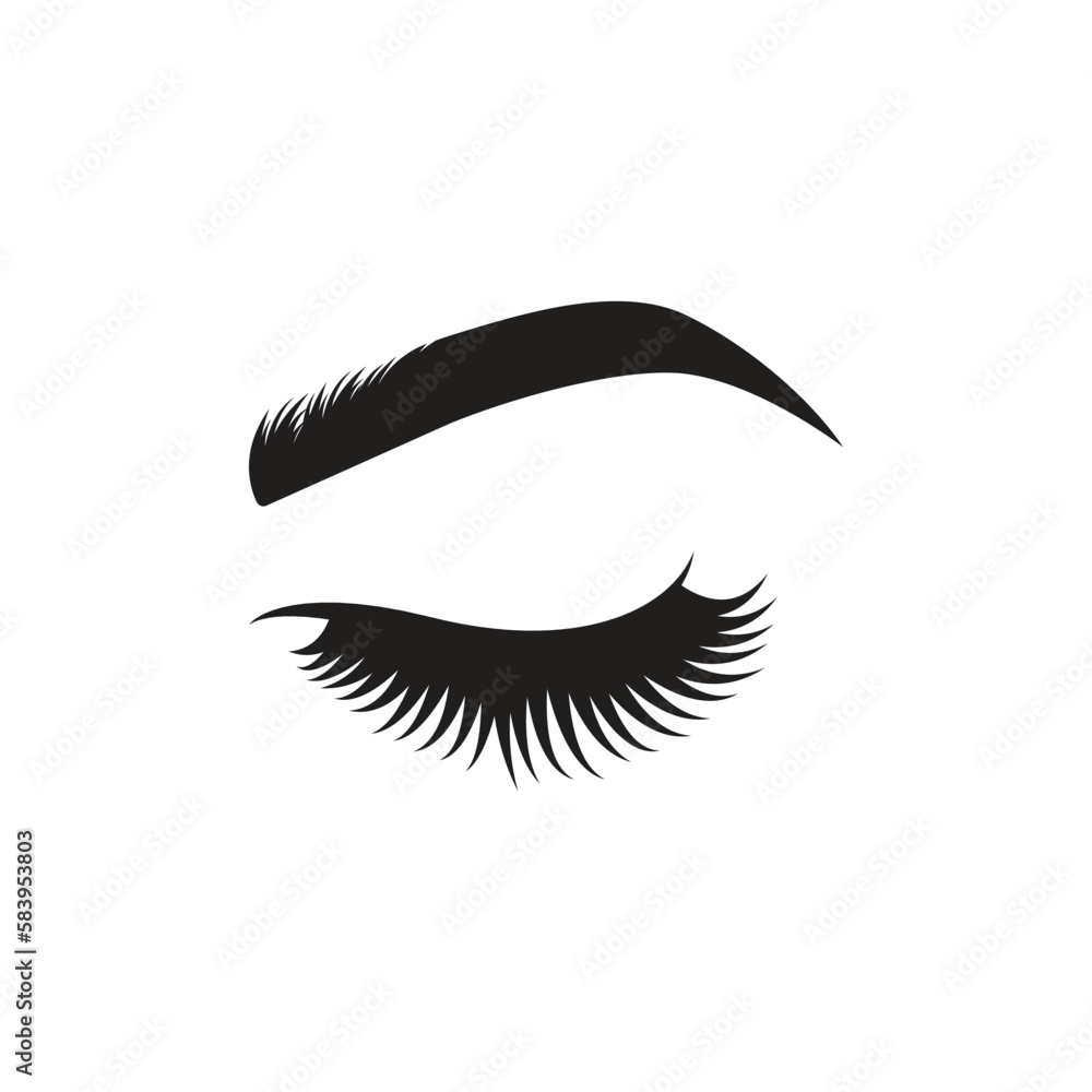 eyelashes logo icon design vector eyelashes logo icon design vector