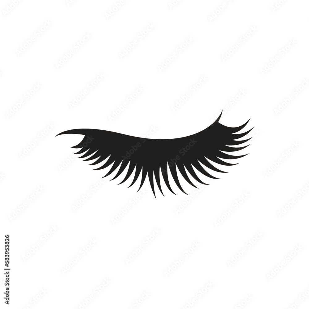 eyelashes logo icon design vector eyelashes logo icon design vector