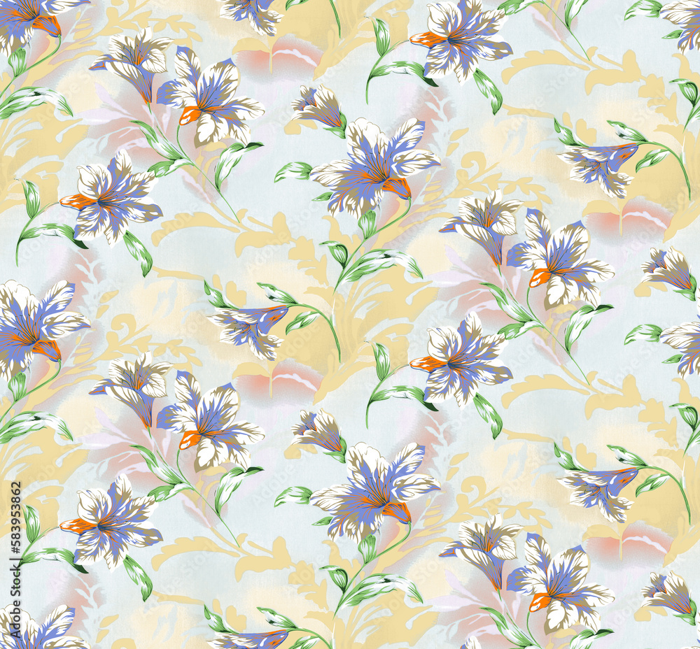 Textile and digital seamless pattern design Textile and digital seamless pattern design