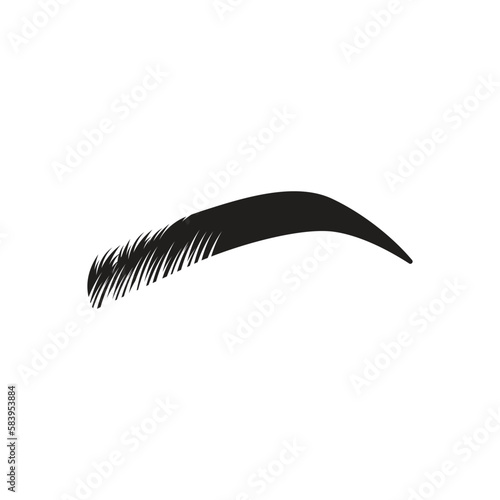 eyebrow logo icon design vector