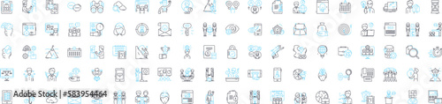 Entrepreneurship vector line icons set. Entrepreneurship, Startups, Business, Innovation, Risk, Investment, Opportunity illustration outline concept symbols and signs