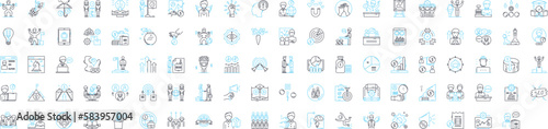 Corporate finance and accounting vector line icons set. Finance, Accounting, Corporate, Budgeting, Investment, Risk, Mergers illustration outline concept symbols and signs
