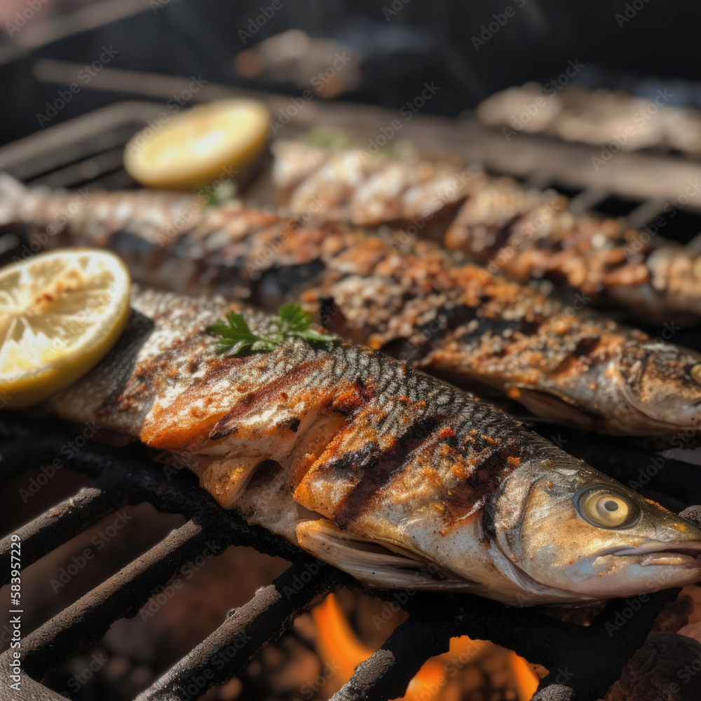 Grilled fish Grilled fish