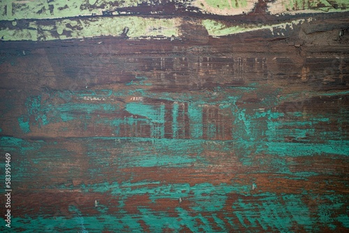 Closeup shot of details on an old wooden surface