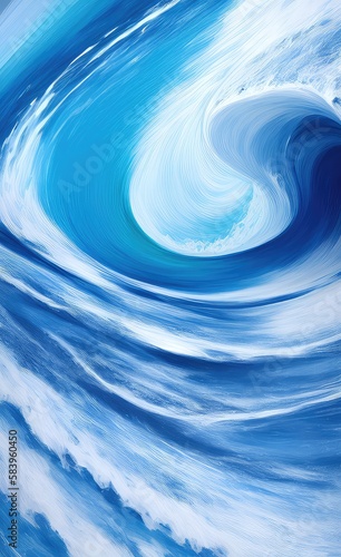 wave created with Generative AI technology