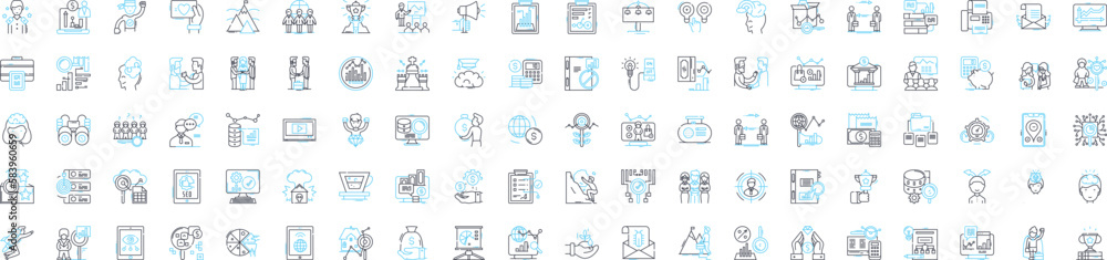 Financial business vector line icons set. Finance, Business, Bank, Investment, Stock, Bonds, Insurance illustration outline concept symbols and signs Financial business vector line icons set. Finance, Business, Bank, Investment, Stock, Bonds, Insurance illustration outline concept symbols and signs